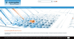 Desktop Screenshot of canceropole-idf.fr